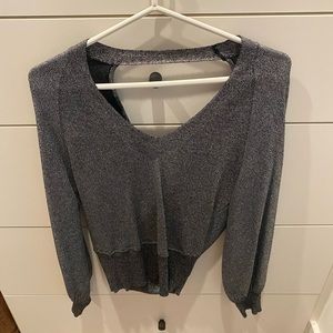 NWOT 7 for all Mankind Sparkly Metallic Sweater